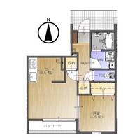 福島県郡山市富久山町久保田字下河原(アパート)の賃貸物件の間取り