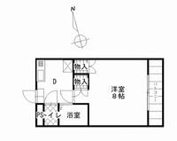 岡山県岡山市中区さいの賃貸マンションの間取り