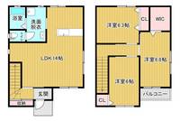 静岡県浜松市中央区船越町(一戸建)の賃貸物件の間取り