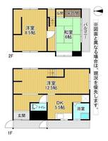福岡県北九州市小倉北区原町1(一戸建)の賃貸物件の間取り