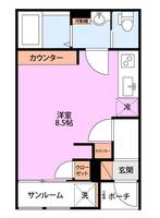 Common 2nd Kamitokoro A棟の間取り