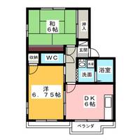 青清ハイツAの間取り