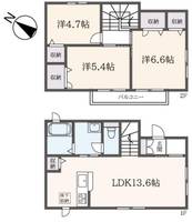 東京都府中市多磨町1(一戸建)の賃貸物件の間取り