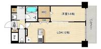大阪府大阪市旭区赤川4(マンション)の賃貸物件の間取り
