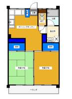 茨城県つくば市吾妻3(マンション)の賃貸物件の間取り