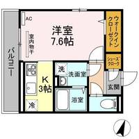 新潟県上越市大和1(アパート)の賃貸物件の間取り