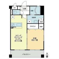 岡山県岡山市南区下中野(マンション)の賃貸物件の間取り