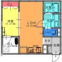 大阪府高石市西取石1(アパート)の賃貸物件の間取り