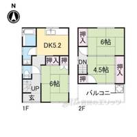 奈良県奈良市八条町(一戸建)の賃貸物件の間取り