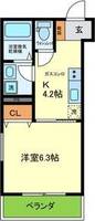 大阪府大阪市東成区中本5(アパート)の賃貸物件の間取り