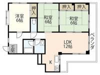第二向山ハイツの間取り