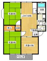 メゾンボナールAの間取り