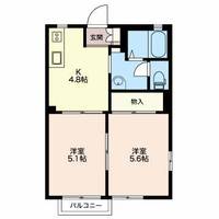 アーク西田中Aの間取り