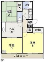 クレセント中仙道の間取り