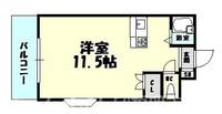 福岡県糟屋郡志免町別府2(マンション)の賃貸物件の間取り