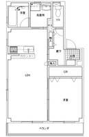 レーブ泉IIの間取り