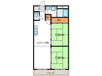 岐阜県岐阜市西鶉6(マンション)の賃貸物件の間取り