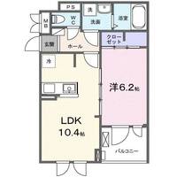 広島県福山市木之庄町3(アパート)の賃貸物件の間取り