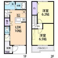 テラスハウス令和 Cの間取り