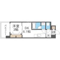 大阪府大阪市浪速区敷津東1(マンション)の賃貸物件の間取り
