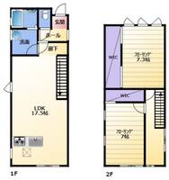 静岡県浜松市中央区蜆塚4(一戸建)の賃貸物件の間取り