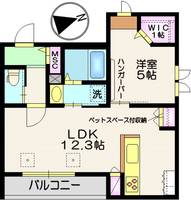 神奈川県川崎市高津区諏訪3(マンション)の賃貸物件の間取り