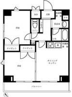 東京都港区芝4(マンション)の賃貸物件の間取り