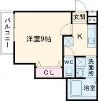 兵庫県宝塚市光明町(アパート)の賃貸物件の間取り