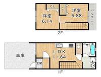 大阪府大阪市鶴見区放出東1(一戸建)の賃貸物件の間取り
