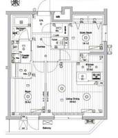 東京都渋谷区代々木4(マンション)の賃貸物件の間取り