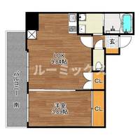 福岡県福岡市博多区千代1(マンション)の賃貸物件の間取り