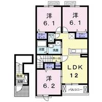 グレイスタウン丸領Aの間取り