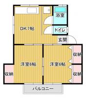 コーポ相の間取り