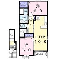 茨城県下妻市下妻乙(アパート)の賃貸物件の間取り