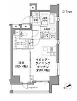 東京都中央区八丁堀3(マンション)の賃貸物件の間取り