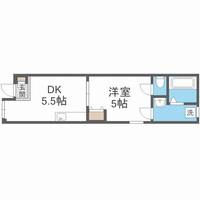 大阪府大阪市北区天満3(マンション)の賃貸物件の間取り