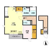 茨城県日立市田尻町5(アパート)の賃貸物件の間取り