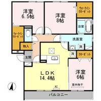 広島県福山市東深津町2(アパート)の賃貸物件の間取り