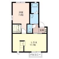 群馬県前橋市端気町(アパート)の賃貸物件の間取り