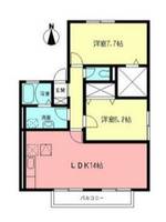 神奈川県相模原市中央区上溝3(アパート)の賃貸物件の間取り