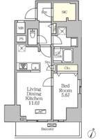 東京都豊島区南大塚2(マンション)の賃貸物件の間取り