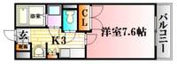 広島県広島市安佐北区可部4(マンション)の賃貸物件の間取り