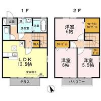 広島県福山市新涯町6(一戸建)の賃貸物件の間取り
