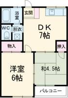 コーポハラの間取り