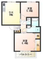徳島県徳島市新浜本町3(アパート)の賃貸物件の間取り