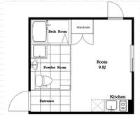 東京都新宿区四谷4(マンション)の賃貸物件の間取り