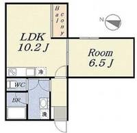 大阪府大阪市港区弁天3(マンション)の賃貸物件の間取り