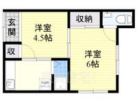 西川コーポの間取り