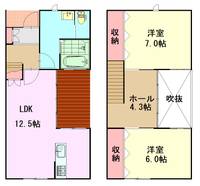 群馬県高崎市飯塚町(一戸建)の賃貸物件の間取り