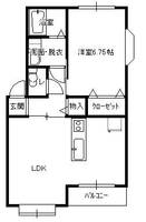 グランドルー籬Iの間取り